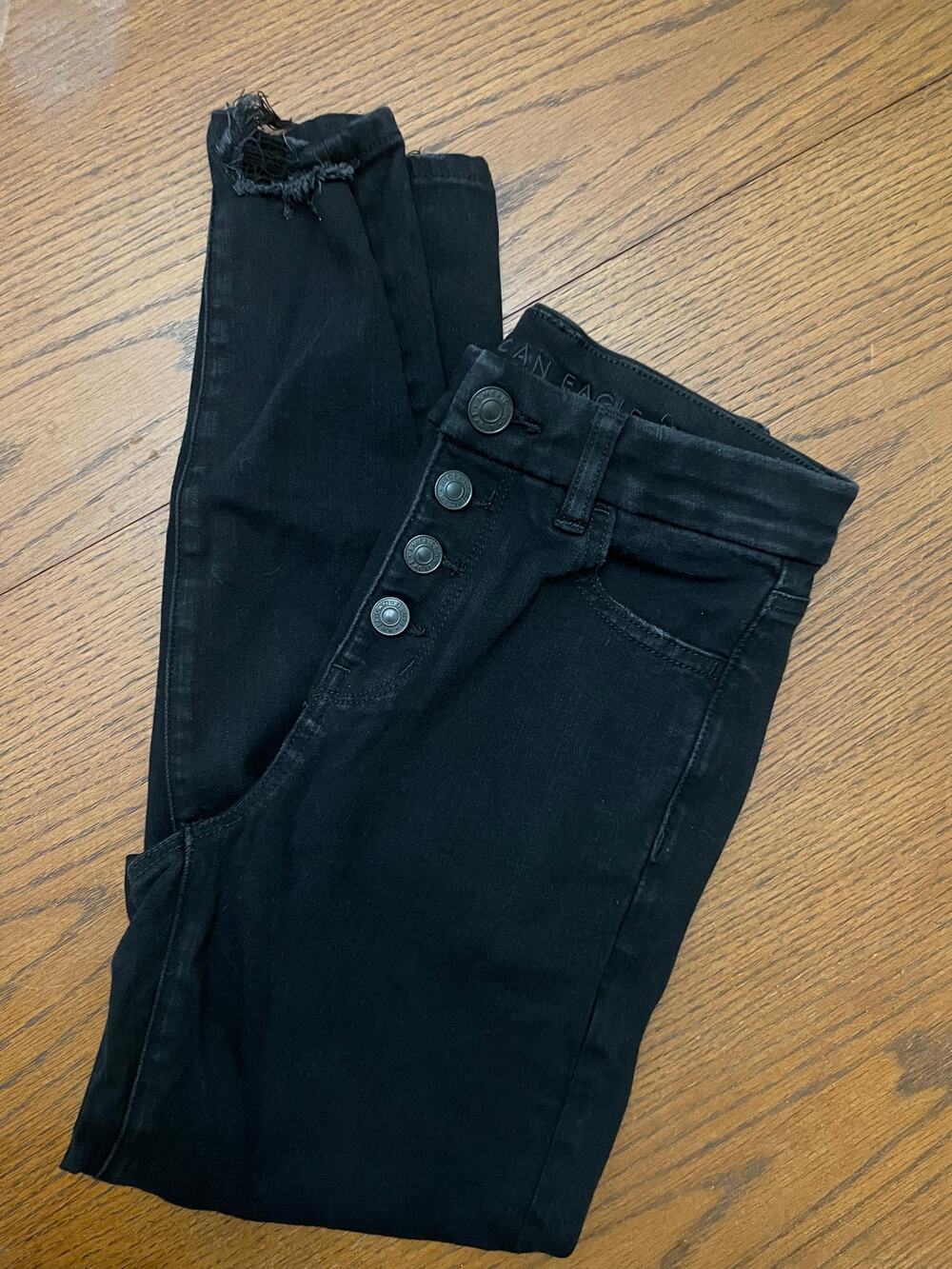 American Eagle The Dream Jean Black Size 2 Reg